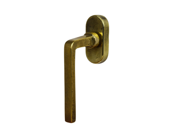 MILA - DK brass window handle on rose by GIARA ART DESIGN-BRONZE - view 2